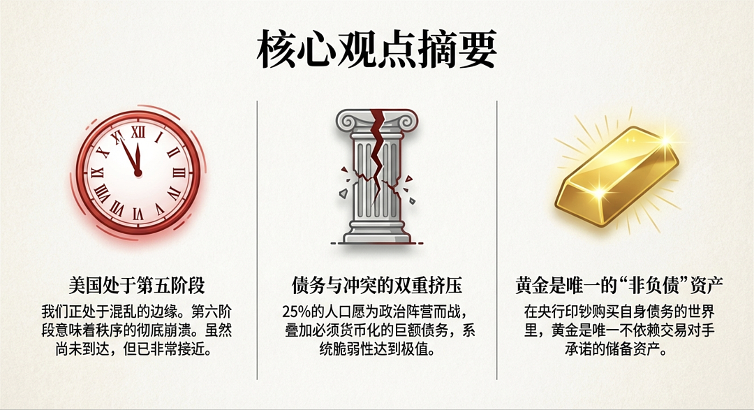达利欧最新发声:美国处于秩序崩溃与内战边缘,黄金是唯一避险方舟(组图) - 2