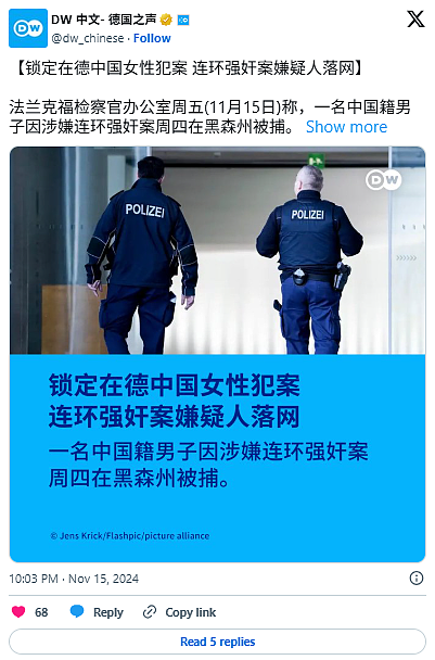 中国籍连环强奸犯在德落网!华人圈“起底“嫌疑人(组图) - 3