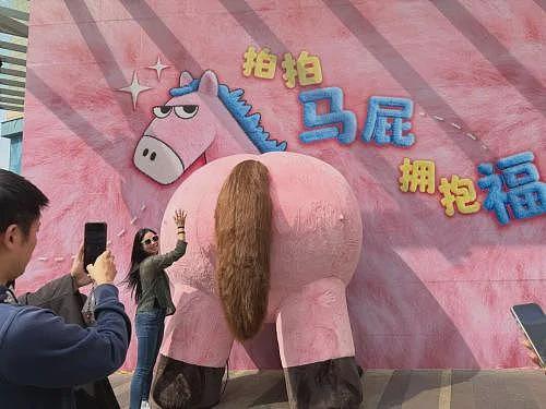 中国多地“拍马屁”装置走红,是幽默还是恶俗(图) - 1