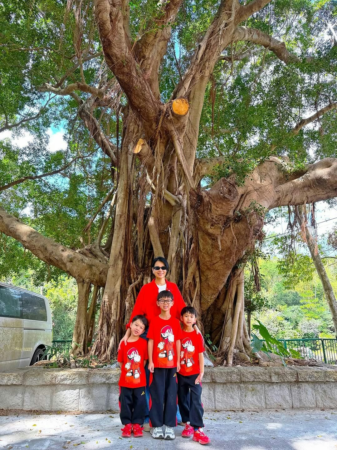 胡杏儿又一年返围村上香祭祖，晒豪宅阔落客厅摆年花团年饭劲丰盛（组图） - 9