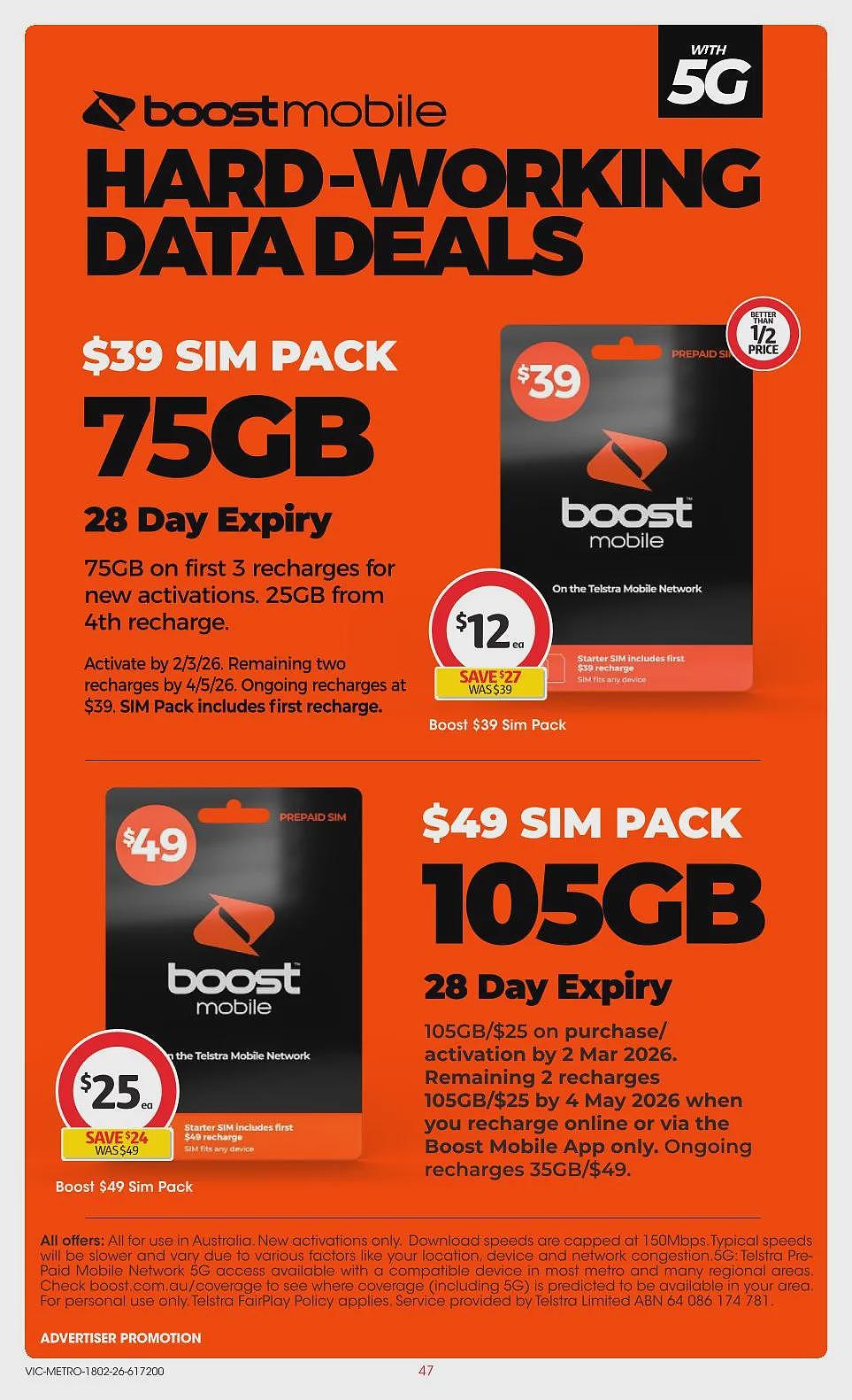 买Myer礼物卡送积分活动回归!【Woolworths& Coles】2月18日至24日 优惠目录(组图) - 102