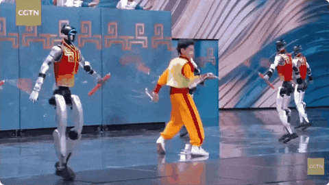中国机器人在舞台上耍双截棍+打醉拳,他们翻身落地那一刻,美国网友刷屏了(组图) - 3