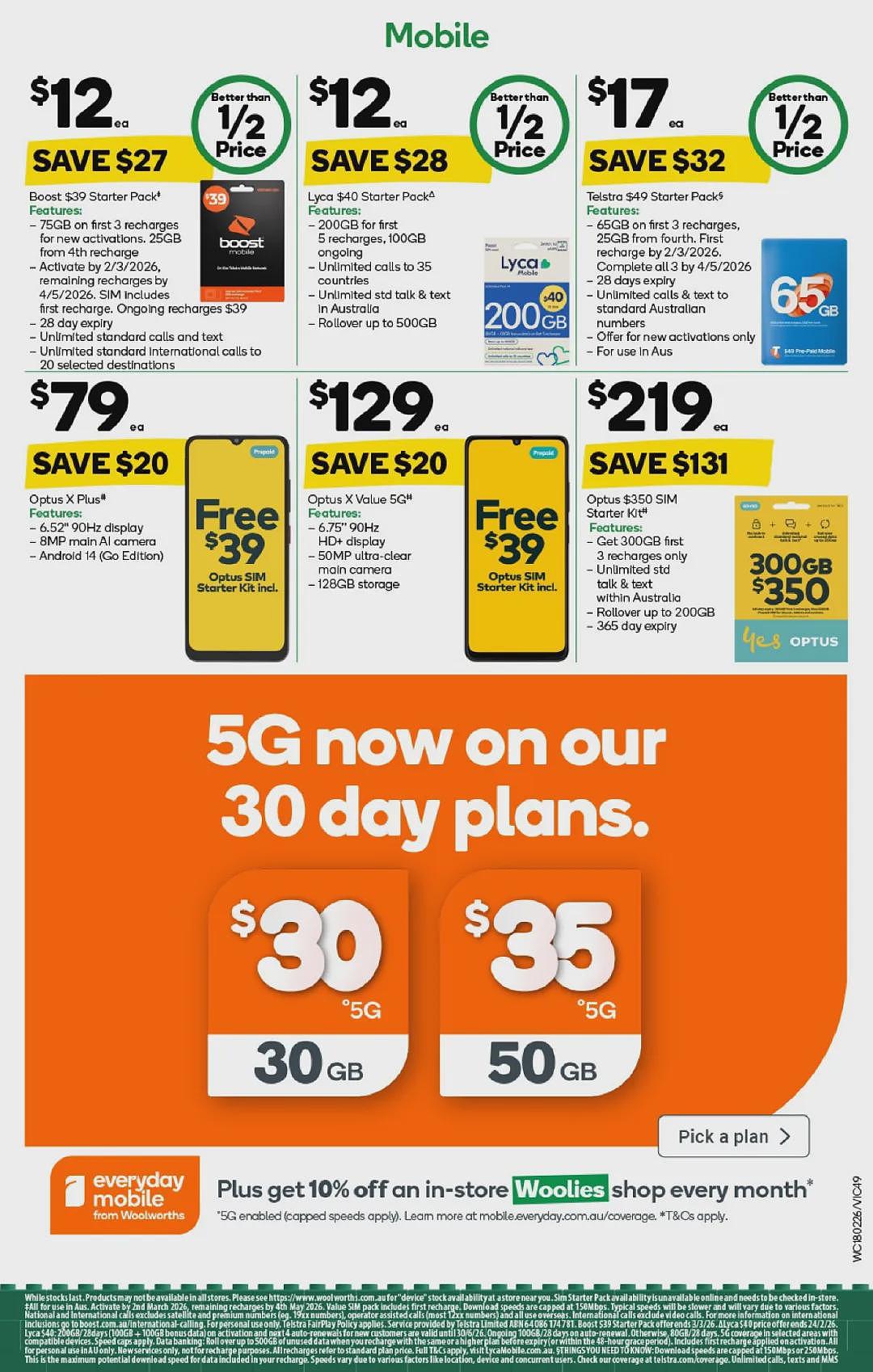 买Myer礼物卡送积分活动回归!【Woolworths& Coles】2月18日至24日 优惠目录(组图) - 48