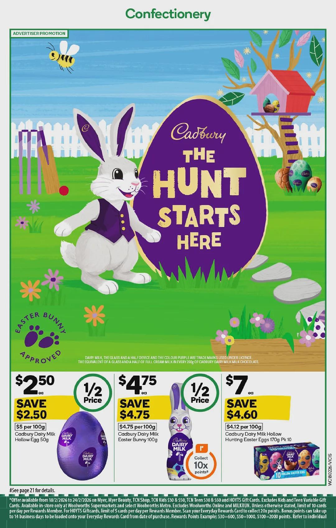 买Myer礼物卡送积分活动回归!【Woolworths& Coles】2月18日至24日 优惠目录(组图) - 14