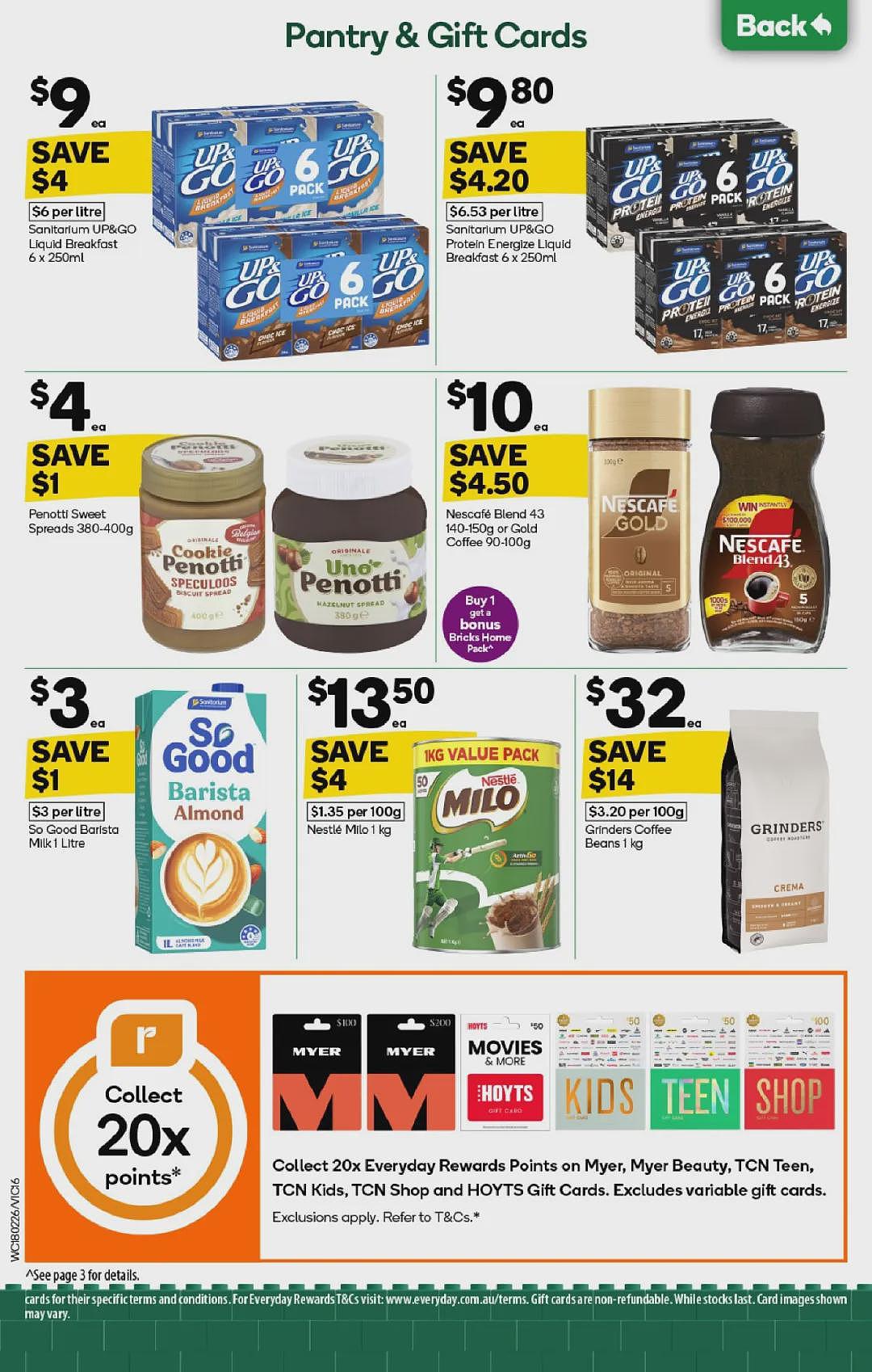 买Myer礼物卡送积分活动回归!【Woolworths& Coles】2月18日至24日 优惠目录(组图) - 15