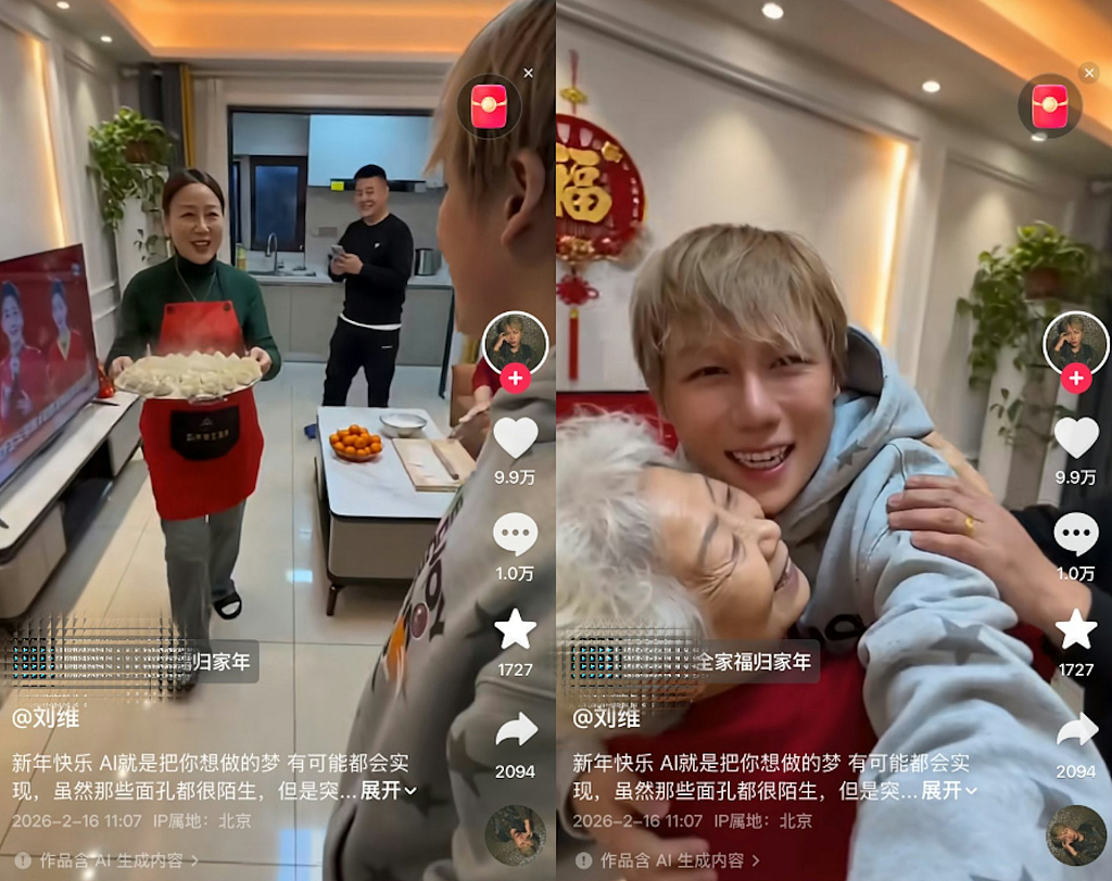 刘维一年痛失3至亲，“户口本剩自己“ ！借AI除夕团聚（组图） - 2