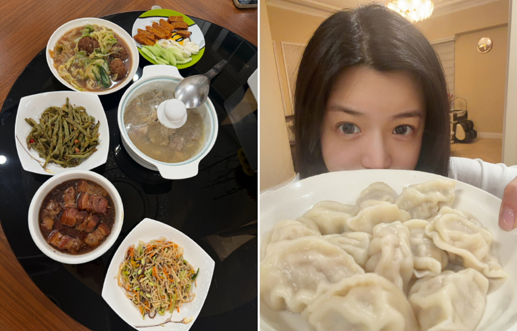 陈妍希与儿子分开过年？年夜饭晒妈妈好手艺，幸福爆棚（组图） - 1