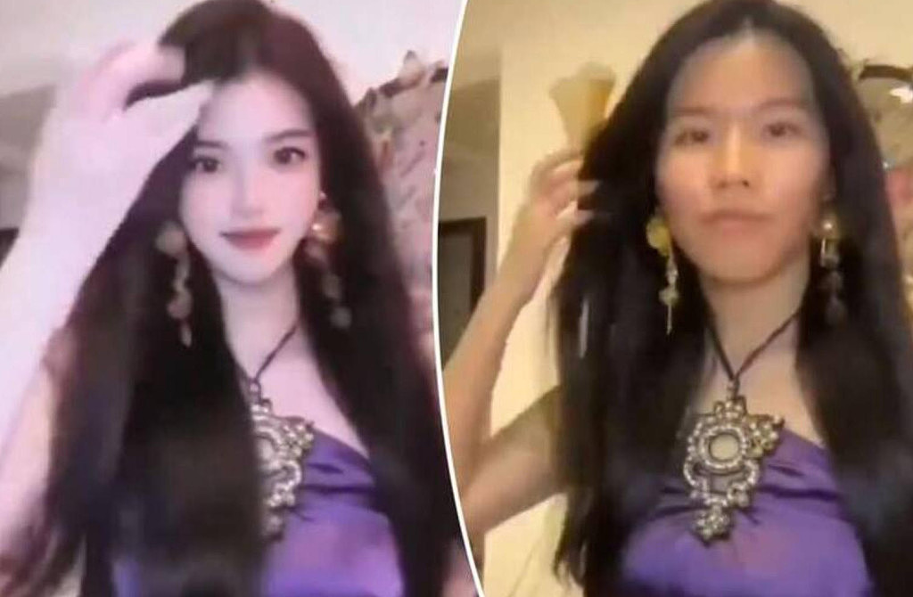 中国女网红直播时“掉美颜”,真面目示人吓跑14万粉丝(视频/图) - 1