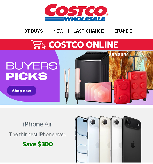 Costco最新闪促！Iphone arir省$300，戴森吹风直降$150（组图） - 1