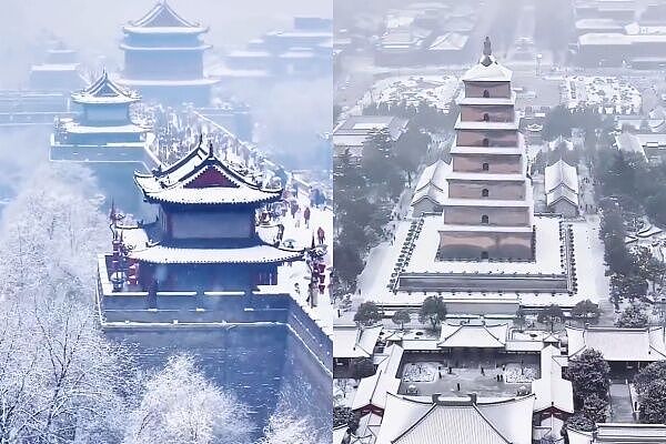 西安罕见下鹅毛大雪！居民全傻眼：老天爷，昨天还20多度（组图） - 9