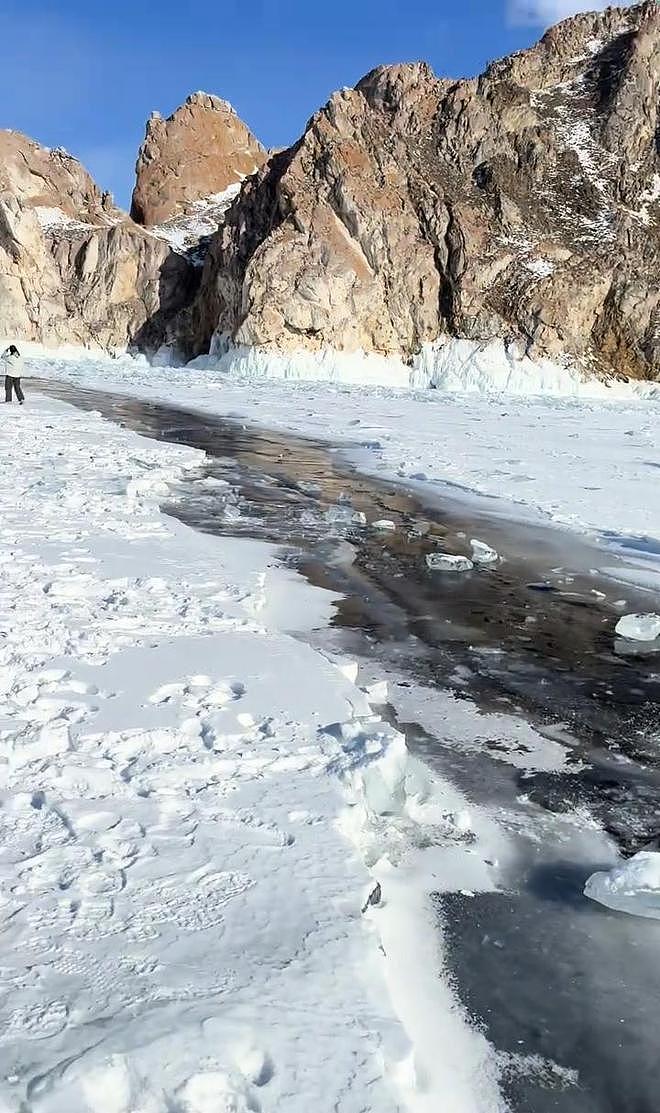 中国游客与“贝加尔湖8死事故”擦肩而过！事发前1小时踩过那条致命冰缝（组图） - 1