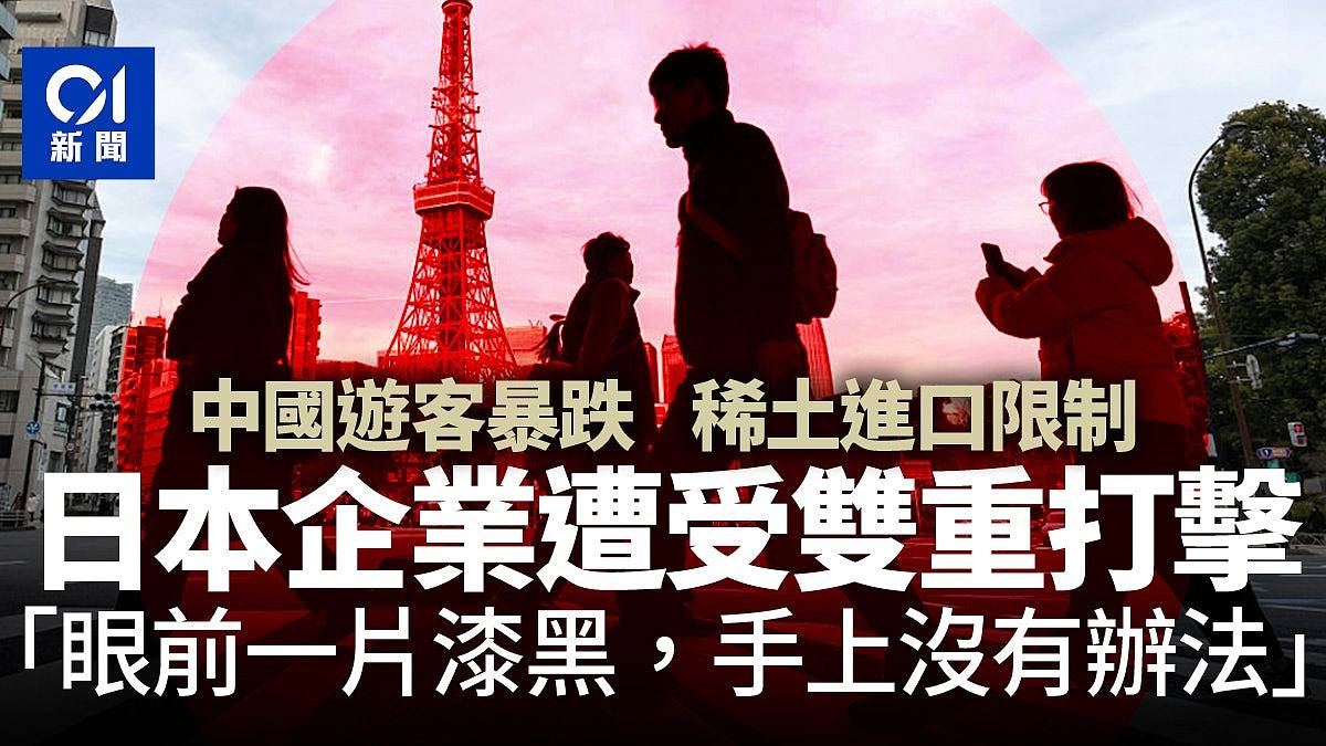 受中国游客暴跌及稀土进口限制双重打击!日本企业:眼前一片漆黑(组图) - 1