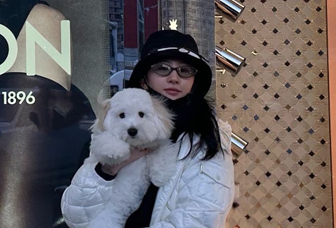 刘亦菲INS晒新照:抱着爱犬外出散步,素颜出镜气色佳!(组图) - 2