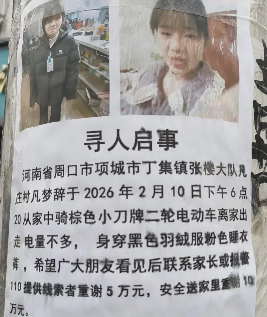15岁少女失联半月，父亲悬赏100万（组图） - 1