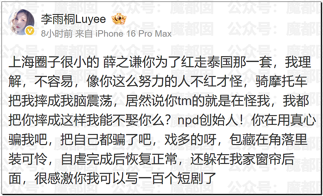 极致震撼!李雨桐9年后再锤薛之谦重婚选妃?竟牵涉胡彦斌(组图) - 29