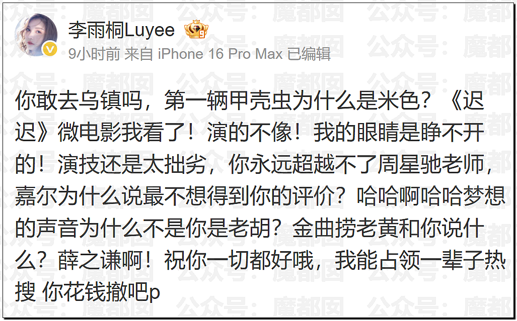 极致震撼!李雨桐9年后再锤薛之谦重婚选妃?竟牵涉胡彦斌(组图) - 25