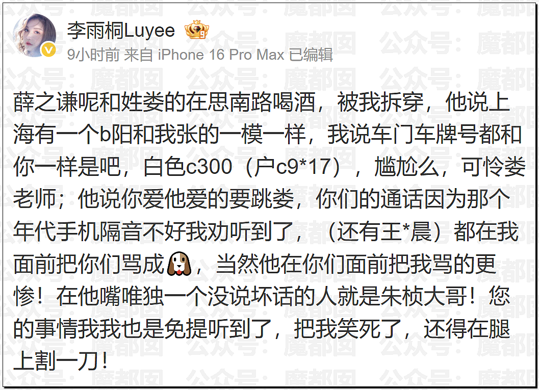 极致震撼!李雨桐9年后再锤薛之谦重婚选妃?竟牵涉胡彦斌(组图) - 28
