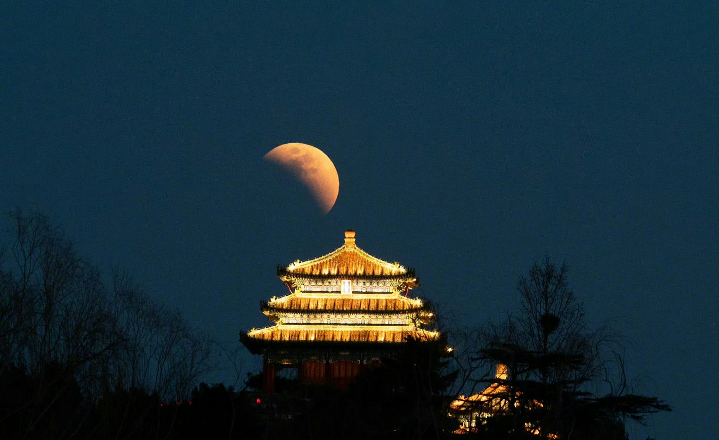 内地多地上演月全食奇观,下一次需再等46年(组图) - 12