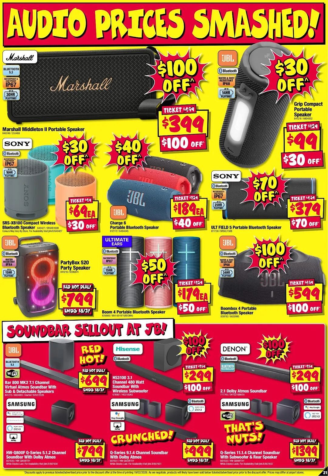 又一个“疯狂周期”!【JB Hi-Fi】3月5日至18日 优惠目录(组图) - 21