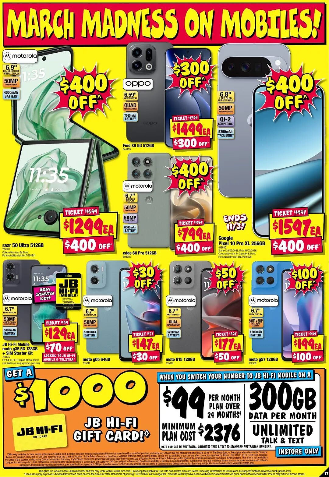 又一个“疯狂周期”!【JB Hi-Fi】3月5日至18日 优惠目录(组图) - 17