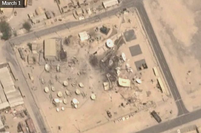 卫星图像曝光！至少7座美军基地通信系统受损（组图） - 2