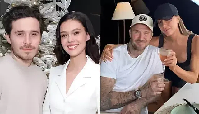 贝克汉姆全家卑微求和大儿子遭打脸!不理27岁生日祝福,秒变娇夫只和名媛老婆富豪岳父贴贴(组图) - 12