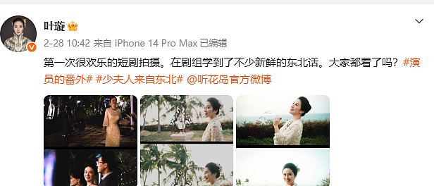 3天破10亿！叶璇最新短剧《少夫人来自东北》爆火，直言：拍短剧老爽了！（组图） - 7