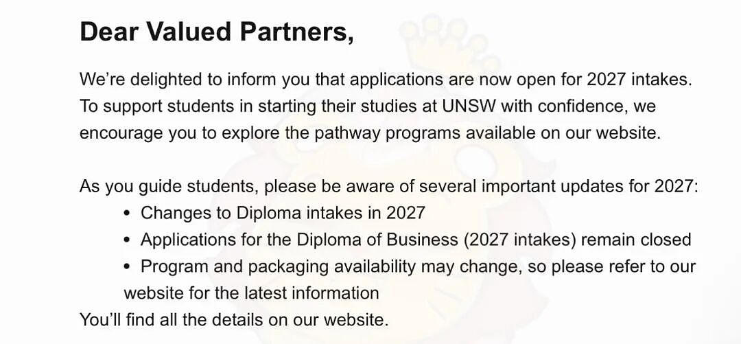 【留学申请】UNSW重磅！新增T4学期，Diploma学制改革！商科名额告急，先到先得！（组图） - 1