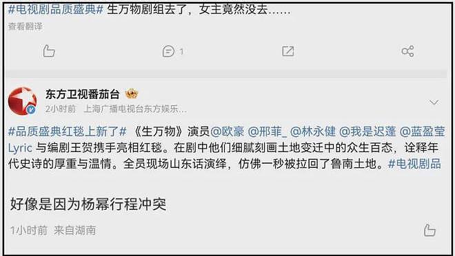 杨幂视后梦碎了?《生万物》除女主之外全员拿奖,秦海璐缺席都有(组图) - 7