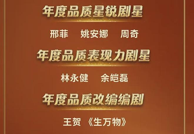 杨幂视后梦碎了?《生万物》除女主之外全员拿奖,秦海璐缺席都有(组图) - 16