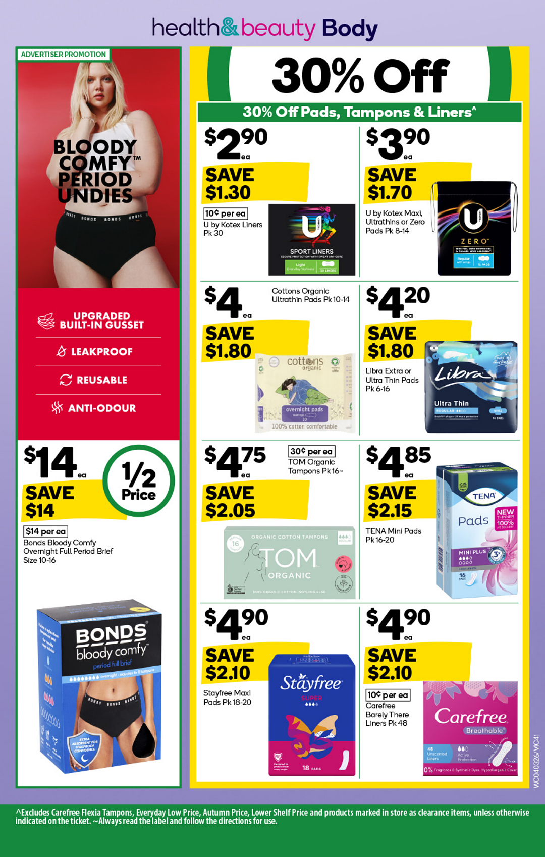 【Woolworths 3月11日-3月17日打折】鸡胸、羊排、牛排、虾都大促（组图） - 41
