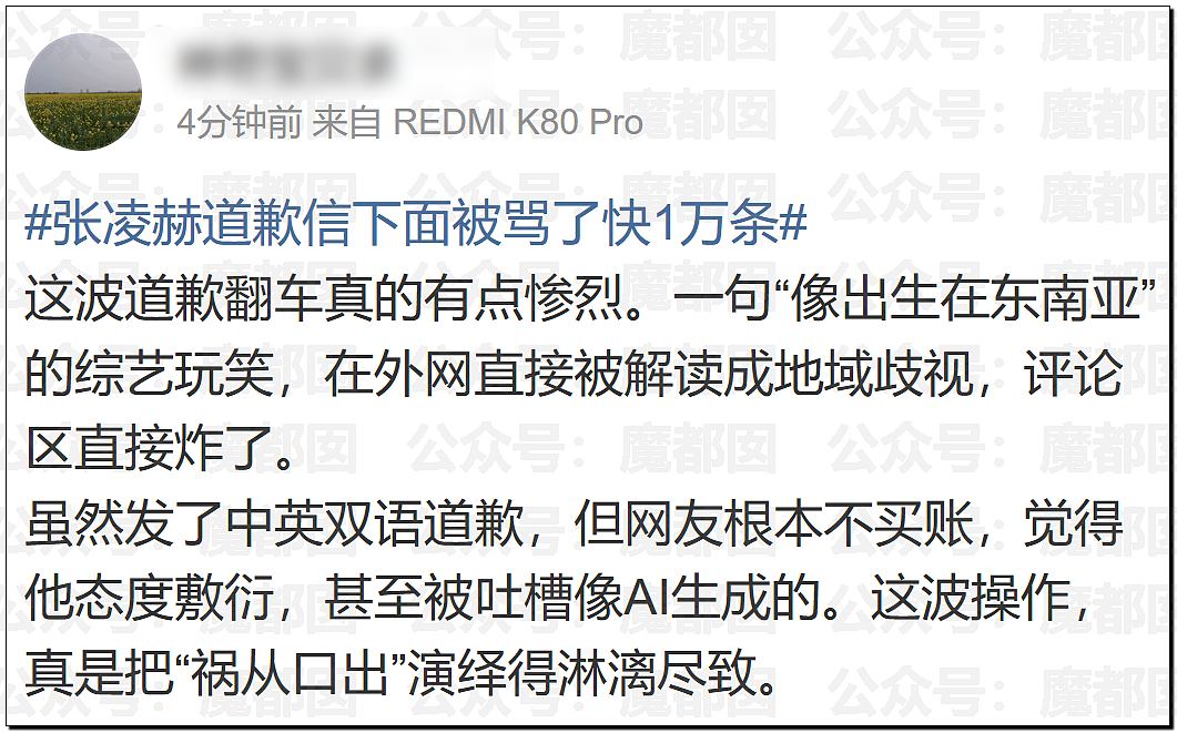 顶流男星张凌赫疑似陷入歧视东南亚风波！紧急道歉！（组图） - 38