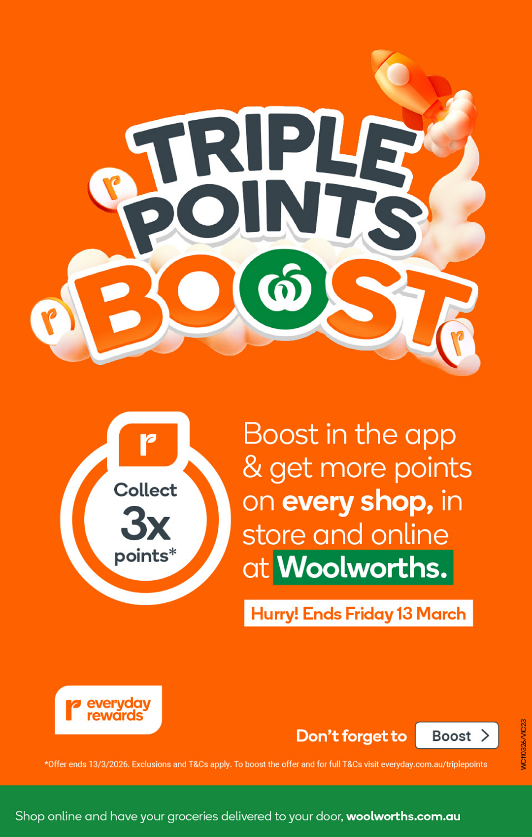 【Woolworths 3月11日-3月17日打折】鸡胸、羊排、牛排、虾都大促（组图） - 23