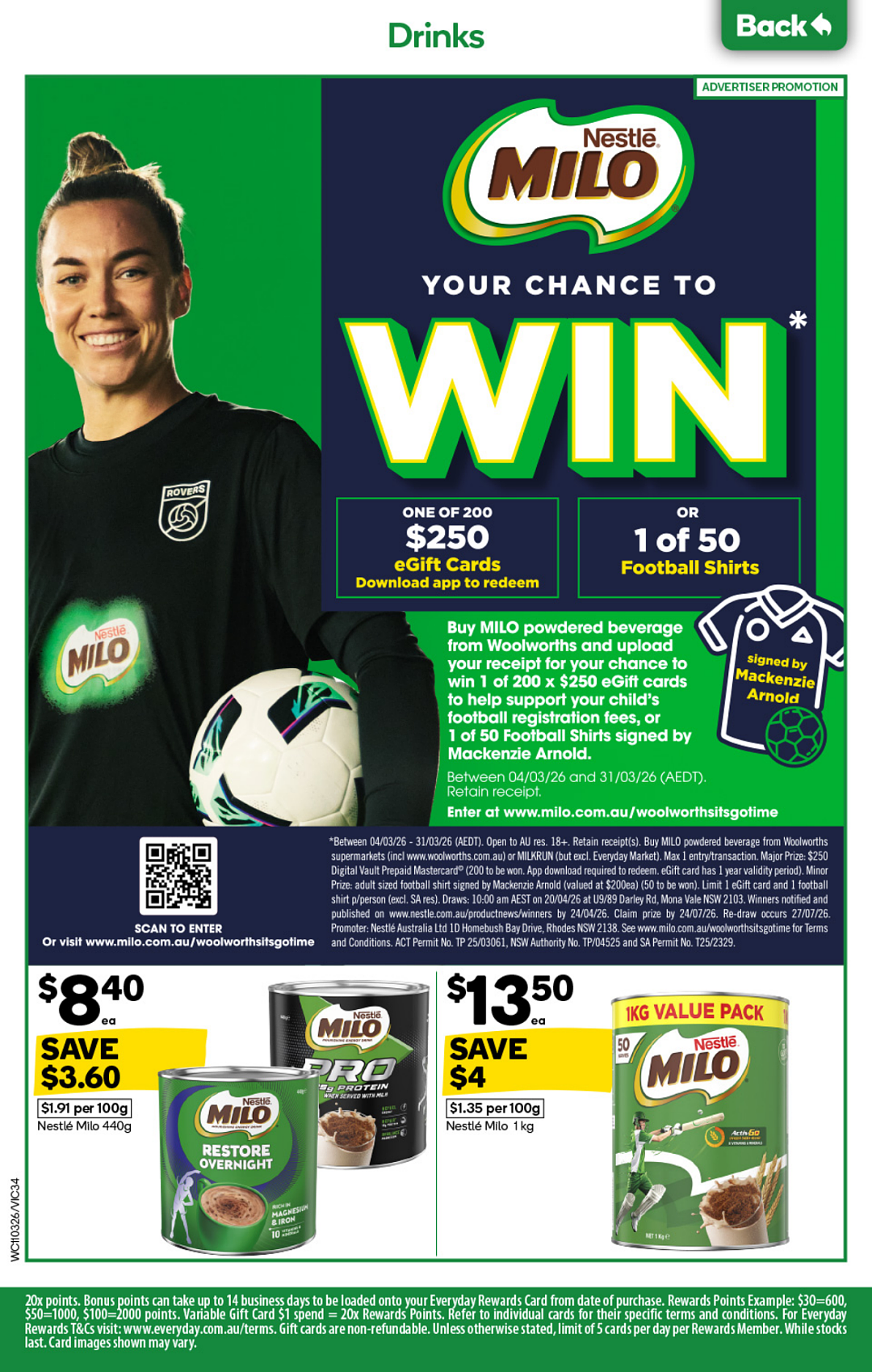 【Woolworths 3月11日-3月17日打折】鸡胸、羊排、牛排、虾都大促（组图） - 34