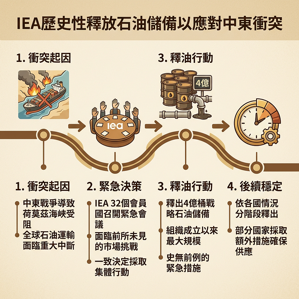 IEA宣布释出4亿桶石油储备！史上最大规模，因应中东战争冲击（组图） - 2
