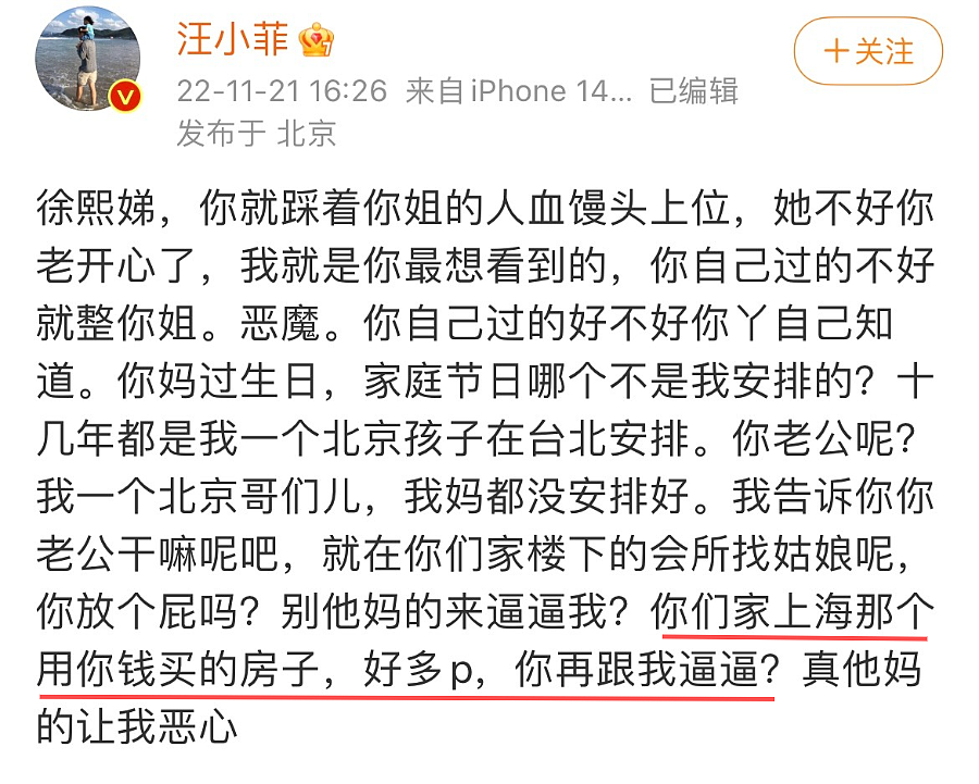 热搜爆了！小S老公许雅钧私发大S出殡照“撩粉”引爆舆论！对方公布聊天截图后立即被拉黑！S妈力挺女婿（组图） - 10