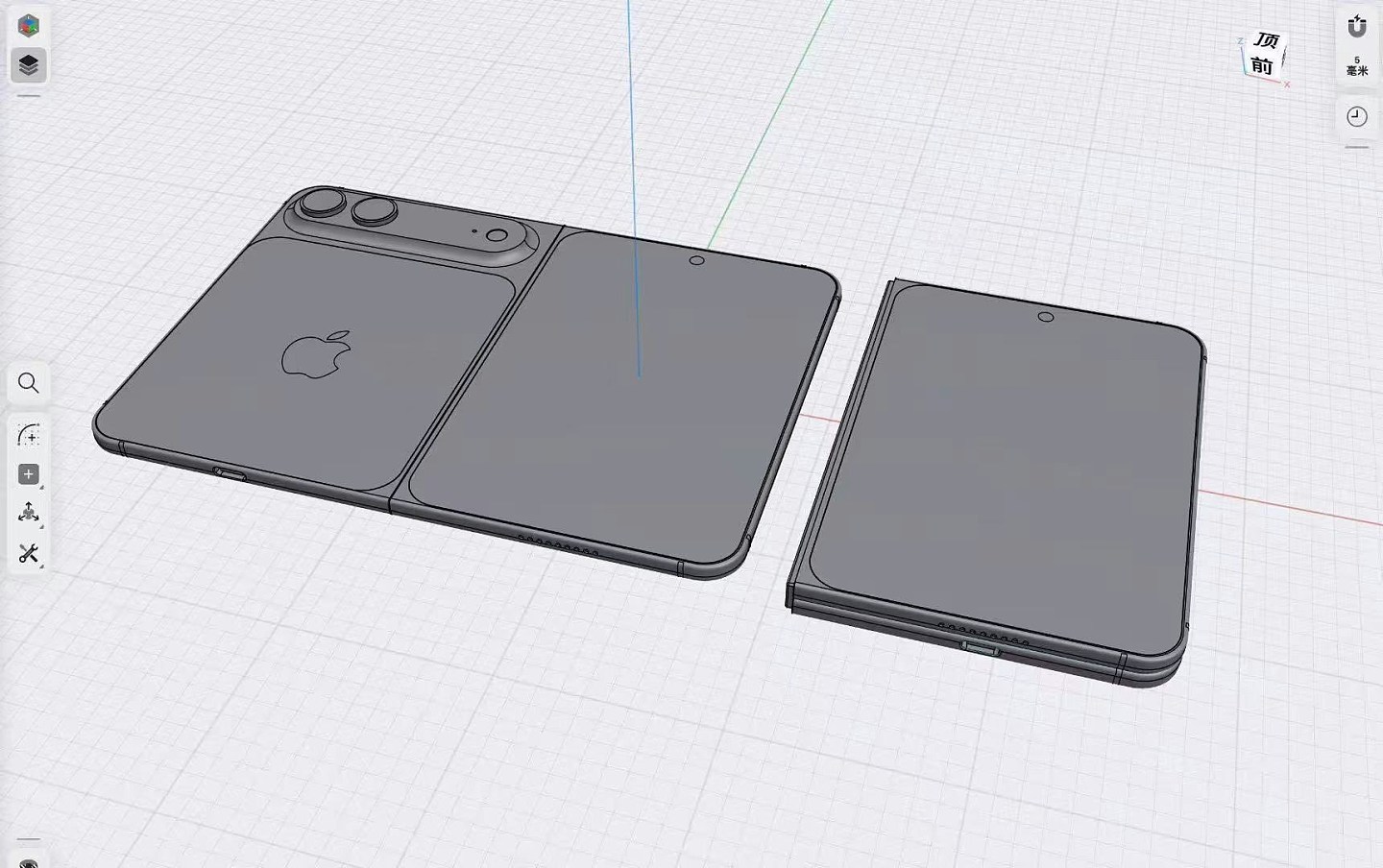 史上最贵iPhone?苹果首款折叠机设计图曝光!网传售价恐破1.6万(组图) - 3