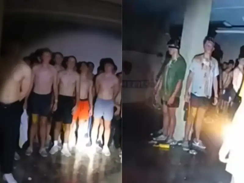 堪比邪教！大学兄弟会诡异仪式曝光，56名男生蒙眼挤满地下室，警察破门后当场愣住…（组图） - 8