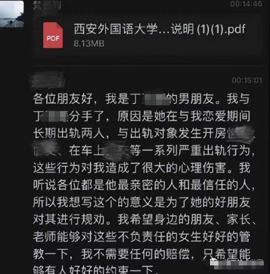 计划结婚结果女友和别人订婚?小伙做30页PPT和聊天记录锤爆女友和男小三(组图) - 15