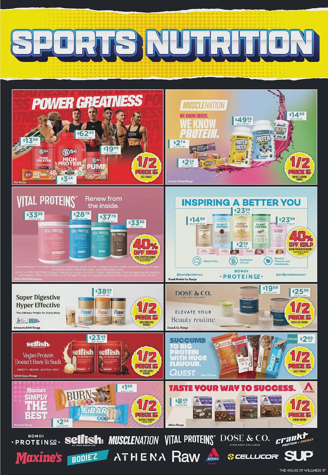 Musashi等健身蛋白补充系列半价回归!【Chemist Warehouse】药店 最新一期 优惠目录(组图) - 10
