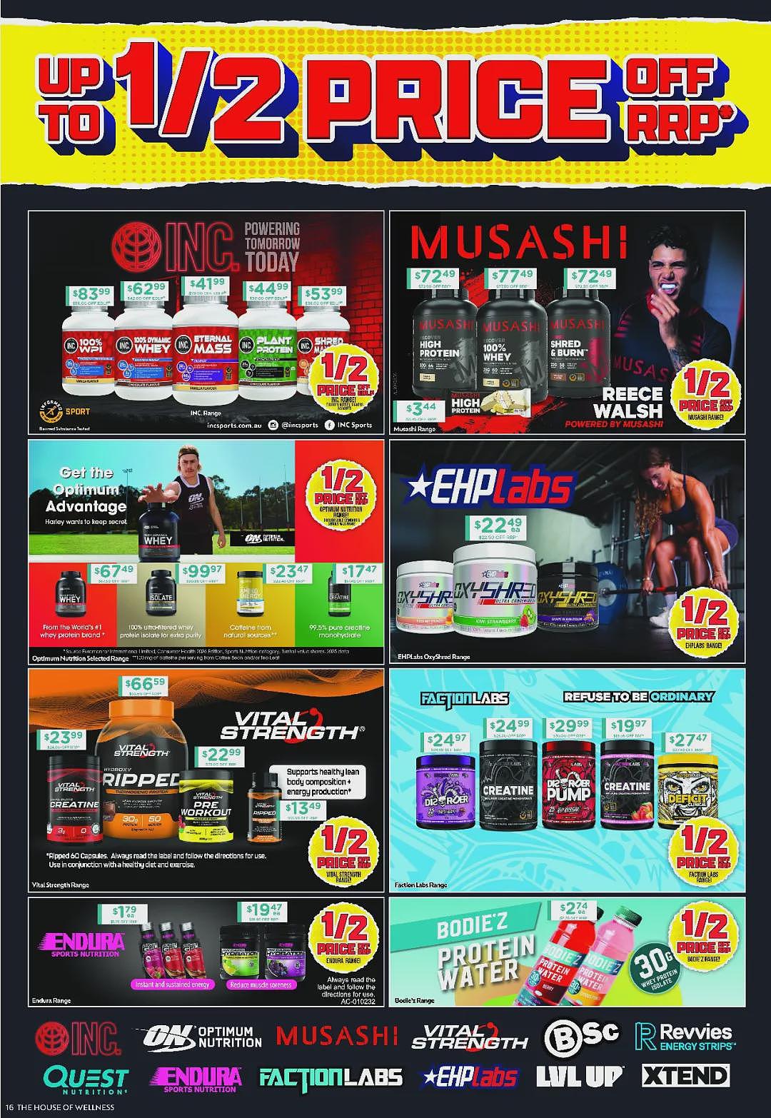 Musashi等健身蛋白补充系列半价回归!【Chemist Warehouse】药店 最新一期 优惠目录(组图) - 9