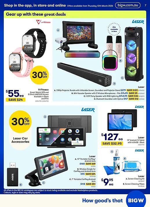 【Big W】3月25日，市场最新满减折扣码和目录（组图） - 8