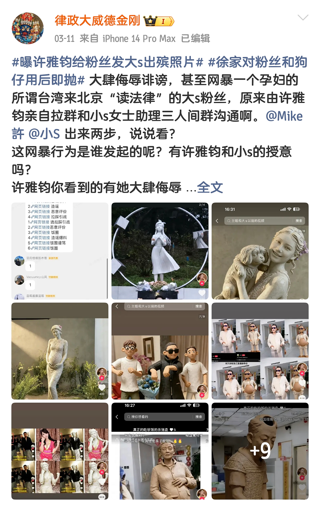 撕破脸！大S律师与张兰律师互撕报警，双方各执一词正面硬刚！马筱梅躺枪遭网暴（组图） - 2
