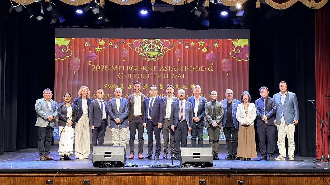 房新文总领事出席2026年墨尔本亚洲美食文化节开幕式(图) - 1
