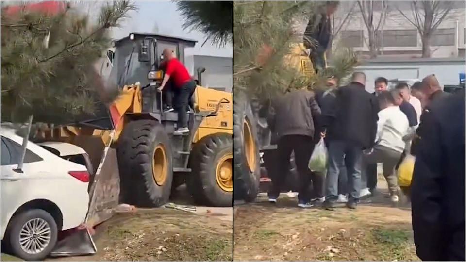 传北京市集有重型铲泥车冲撞人群致多人死伤！司机遭民众拖出暴打（视频/组图） - 2