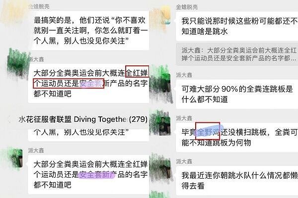 全红婵报警了!百人微信霸凌群造谣做鸡,陈芋汐也在群里(组图) - 4