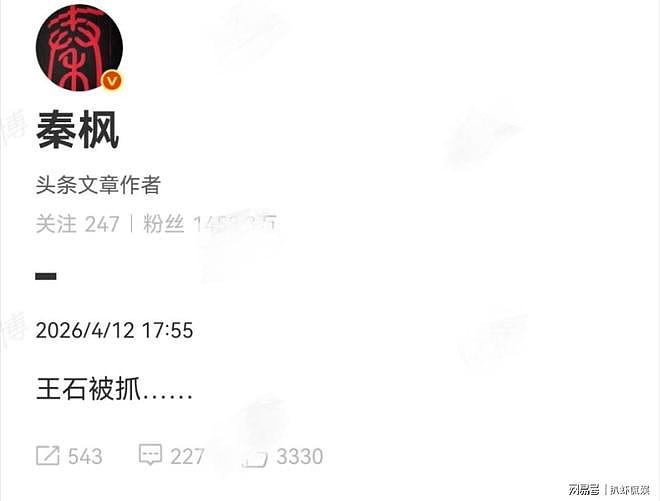 网传王石被抓，田朴珺王石齐发声辟谣，夫妻俩谴责造谣者好恩爱（组图） - 1