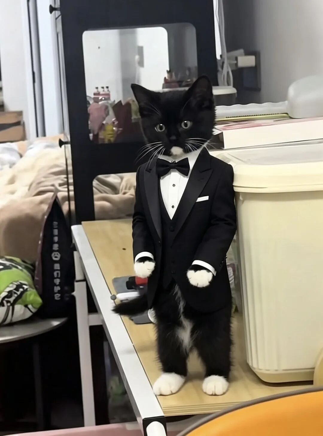 【宠物】男孩给太爷爷烧了一只纸折的奶牛猫，第二天家门口竟出现一模一样的猫...妈妈瞬间泪目：太爷爷以为你要送来了！（组图） - 7