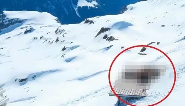 情侣登瑞士雪山忘情激战10分钟！气象镜头全直播（组图） - 2