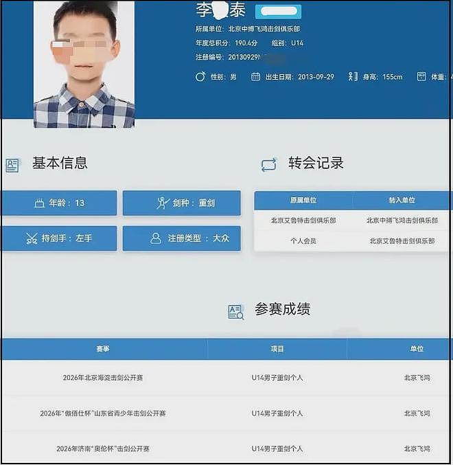 孙杨私生子风波升级！孩子近况曝光父子俩特别像，13岁了在练击剑（组图） - 4
